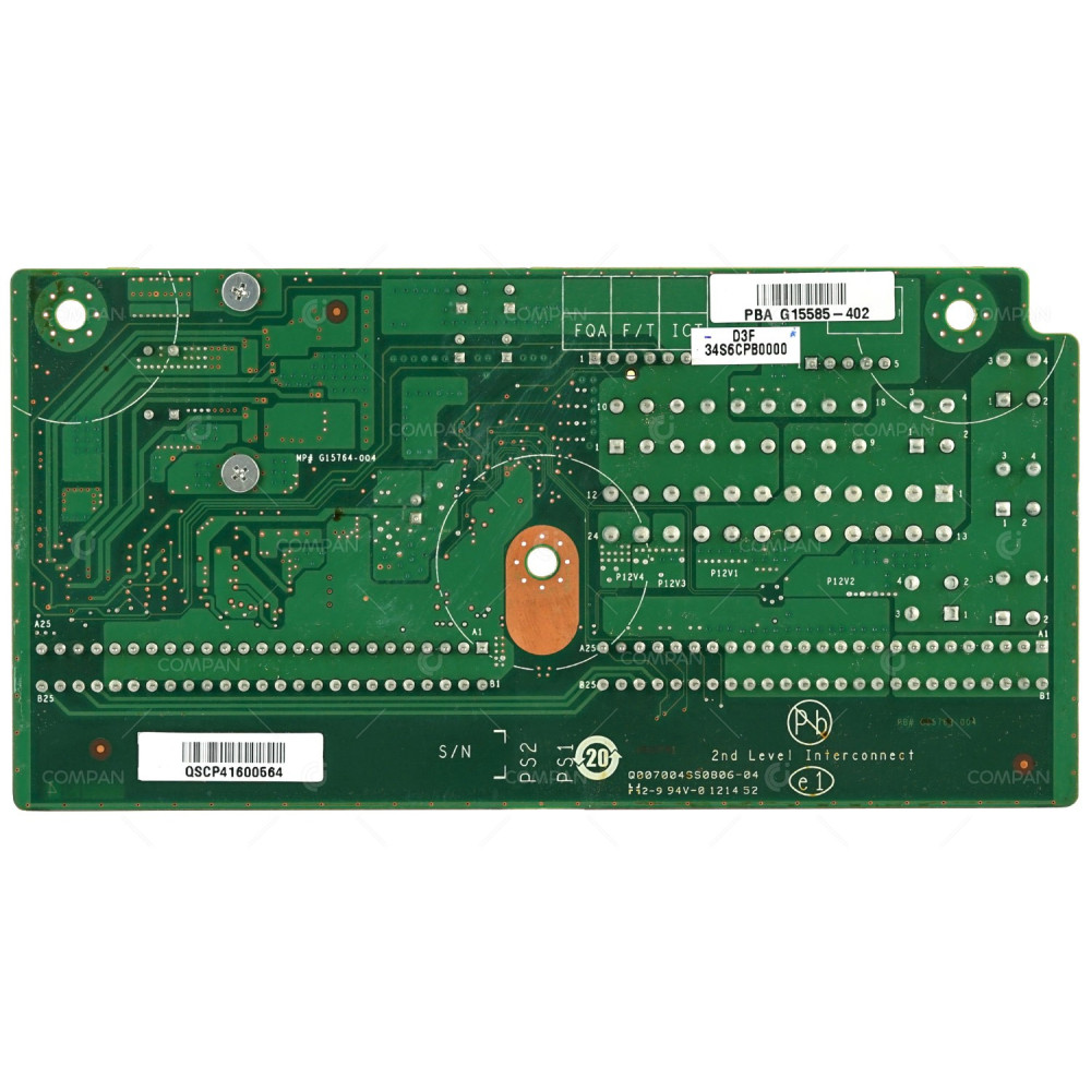 G15585-402 INTEL POWER BACKPLANE BOARD D3F34S6CP8000, ALLT0PA14114